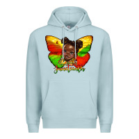 Blue Mist juneteenth butterfly black girl Premium Hoodie - HRA Design Shop