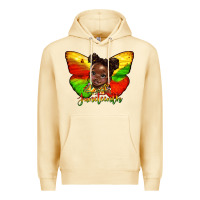 Pina Colada juneteenth butterfly black girl Premium Hoodie - HRA Design Shop