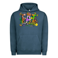 Pigment Midnight Navy fat tuesday Urban Hoodie - FaDigitalArtStudio