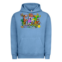 Pigment Pebble Blue fat tuesday Urban Hoodie - FaDigitalArtStudio
