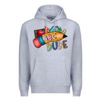 Heather Grey dude Premium Hoodie - CowhideDigitalArt