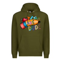 Army Green dude Premium Hoodie - CowhideDigitalArt