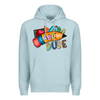 Blue Mist dude Premium Hoodie - CowhideDigitalArt