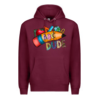 Burgundy dude Premium Hoodie - CowhideDigitalArt