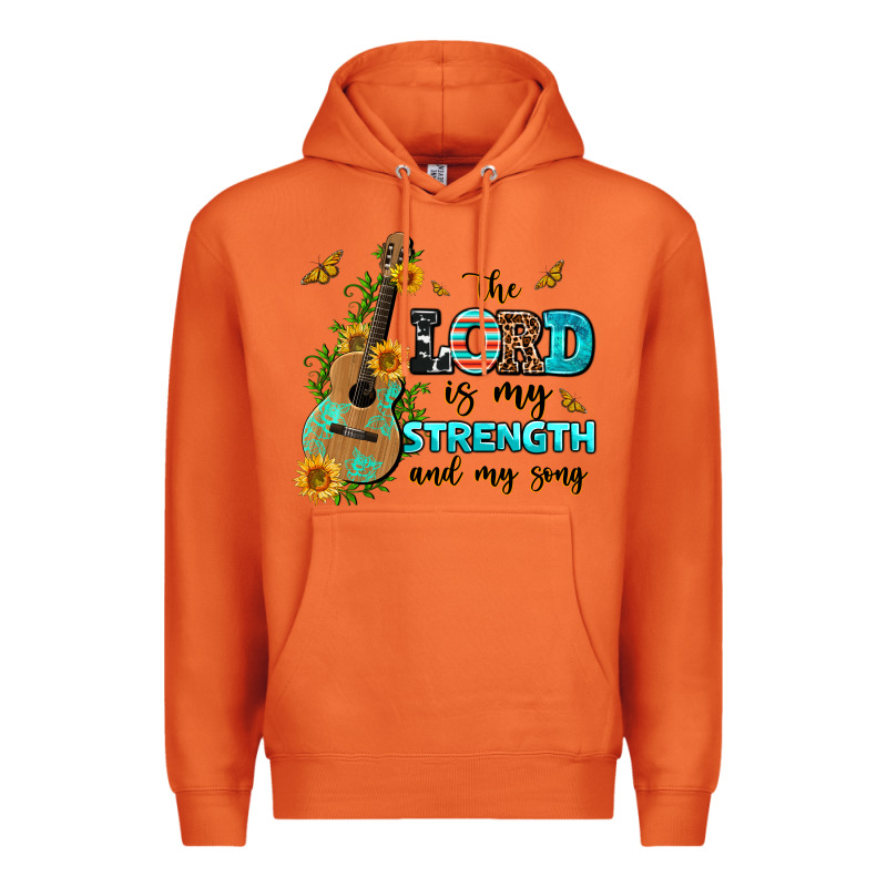 The Lord Is My Strength And My Song Guitar With Su Premium Hoodie by AdoDesignShop | Teevron