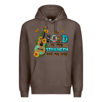 Coffee the lord is my strength and my song guitar with su Premium Hoodie - AdoDesignShop