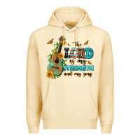 Pina Colada the lord is my strength and my song guitar with su Premium Hoodie - AdoDesignShop