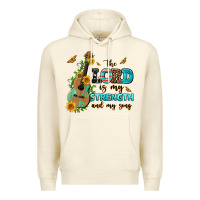 Sandshell the lord is my strength and my song guitar with su Premium Hoodie - AdoDesignShop