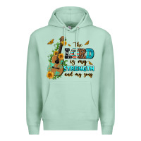 Seafoam the lord is my strength and my song guitar with su Premium Hoodie - AdoDesignShop
