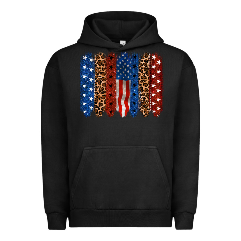Back To Blue Brushstroke 4th Of July Urban Hoodie by CowGirlArtShop | Teevron