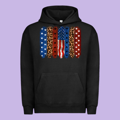 Back To Blue Brushstroke 4th Of July Urban Hoodie Designed By Cowgirlartshop