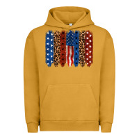 Pigment Peanut Butter Back to blue brushstroke 4th of july Urban Hoodie - CowGirlArtShop