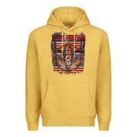 Antique Gold Deer hunter 4th of july Premium Hoodie - CowGirlArtShop