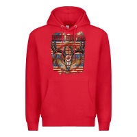 Red Deer hunter 4th of july Premium Hoodie - CowGirlArtShop