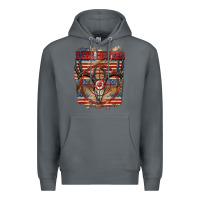 Rock Deer hunter 4th of july Premium Hoodie - CowGirlArtShop