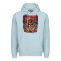 Blue Mist Deer hunter 4th of july Premium Hoodie - CowGirlArtShop