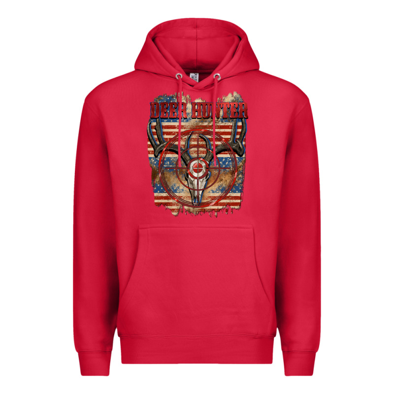 Deer Hunter 4th Of July Premium Hoodie by CowGirlArtShop | Teevron