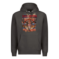 Smoke Deer hunter 4th of july Premium Hoodie - CowGirlArtShop