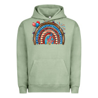 Pigment Oil Green American rainbow Urban Hoodie - Neo Western