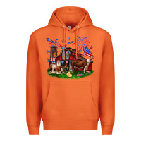 Carrot Barn farm animals 4th of July Premium Hoodie - Neo Western