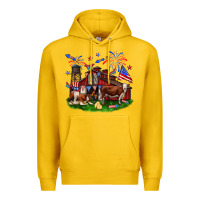 Lemon Barn farm animals 4th of July Premium Hoodie - Neo Western