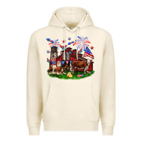 Tofu Barn farm animals 4th of July Premium Hoodie - Neo Western