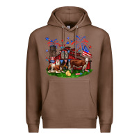 Chestnut Barn farm animals 4th of July Premium Hoodie - Neo Western