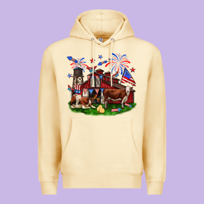 Barn Farm Animals 4th Of July Premium Hoodie Designed By Neo Western