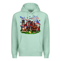 Seafoam Barn farm animals 4th of July Premium Hoodie - Neo Western