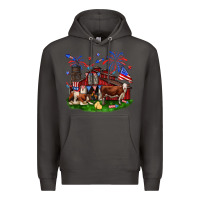 Smoke Barn farm animals 4th of July Premium Hoodie - Neo Western