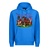 True Royal Barn farm animals 4th of July Premium Hoodie - Neo Western