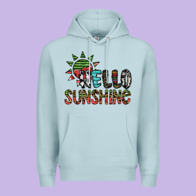 Hello Sunshine Premium Hoodie Designed By Sublimationcraftshop