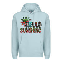Blue Mist hello sunshine Premium Hoodie - SublimationCraftShop