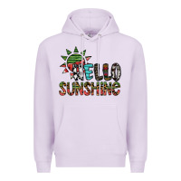 Lilac hello sunshine Premium Hoodie - SublimationCraftShop