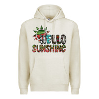 Oatmeal Heather hello sunshine Premium Hoodie - SublimationCraftShop