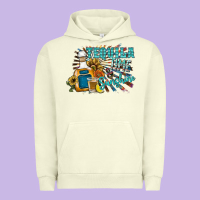Tequila Time & Sunshine Urban Hoodie Designed By Sublimationcraftshop