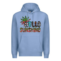Colony Blue hello sunshine Premium Hoodie - SublimationCraftShop