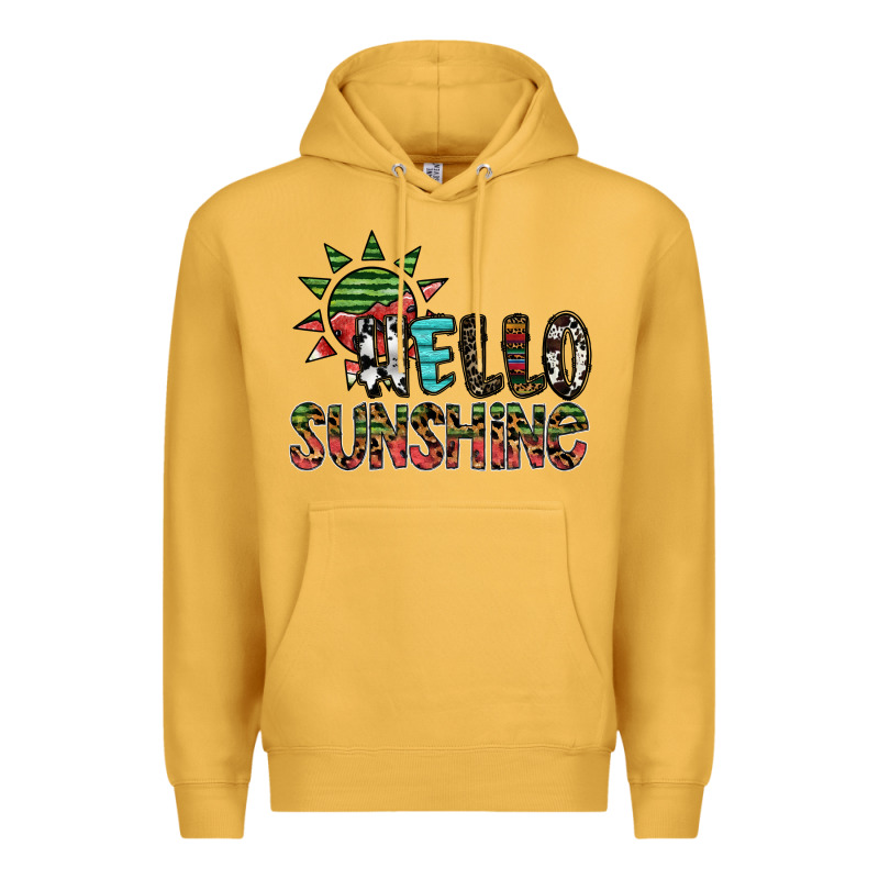 Hello Sunshine Premium Hoodie by SublimationCraftShop | Teevron