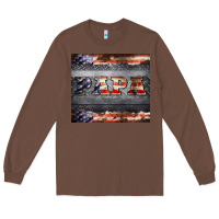 Chestnut papa metal and american flag tumbler Long Sleeve Tee - BarkalooDesign