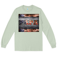 Matcha papa metal and american flag tumbler Long Sleeve Tee - BarkalooDesign