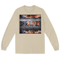 Papa Metal And American Flag Tumbler Long Sleeve Tee | Teevron