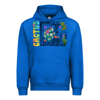 Cobalt cactus Urban Hoodie - CowhideDigitalArt