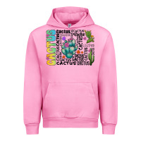 Fuchsia Pink cactus Urban Hoodie - CowhideDigitalArt