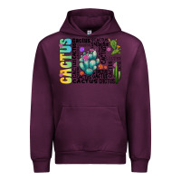 Mauve Wine cactus Urban Hoodie - CowhideDigitalArt