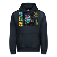 Navy cactus Urban Hoodie - CowhideDigitalArt