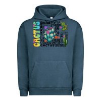 Pigment Midnight Navy cactus Urban Hoodie - CowhideDigitalArt