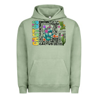 Pigment Oil Green cactus Urban Hoodie - CowhideDigitalArt