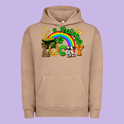 Feeling Lucky Urban Hoodie Designed By Fadigitalartstudio