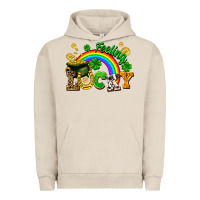 Pigment French Oak feeling lucky Urban Hoodie - FaDigitalArtStudio