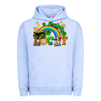 Pigment Grape Ice feeling lucky Urban Hoodie - FaDigitalArtStudio